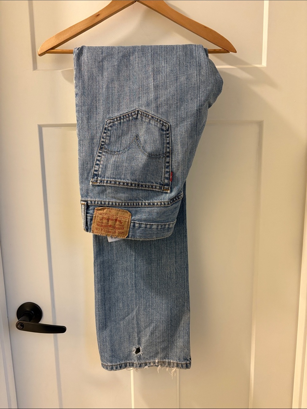 100% cotton Levi's 527  Light Blue Bootcut Jeans